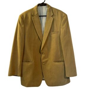 Lauren Ralph Lauren Blazer‎ Mens 44 Long Tan Old Money Soft Micro Professional